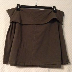 green mini short skirt plus XXL